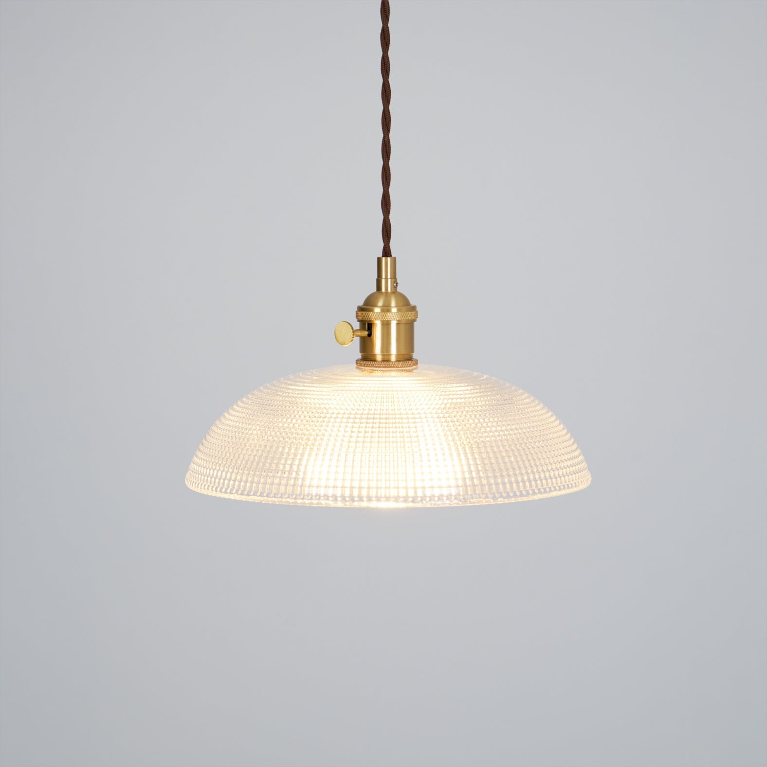 Ribbed Spiral Pendant Swag Light - Blowlighting