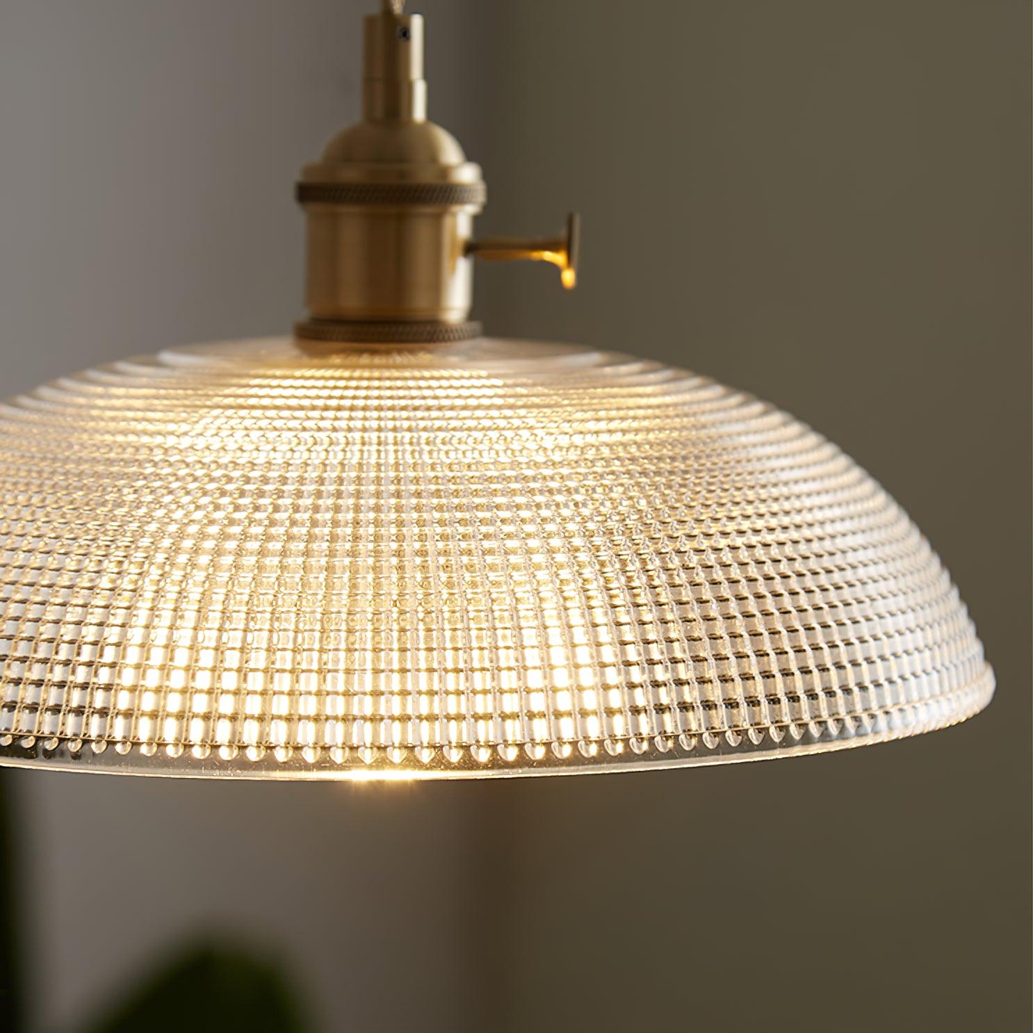 Ribbed Spiral Pendant Swag Light - Blowlighting