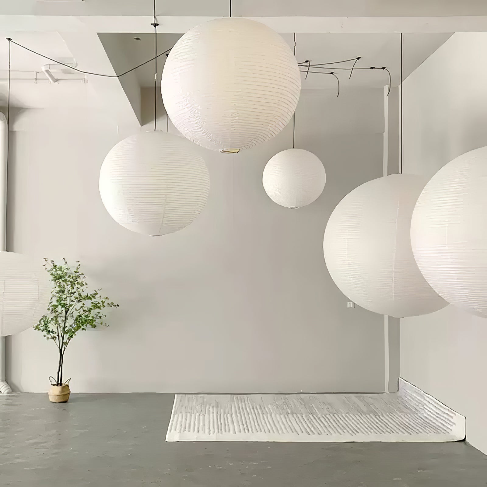 Akari A Pendant Swag Light - Blowlighting