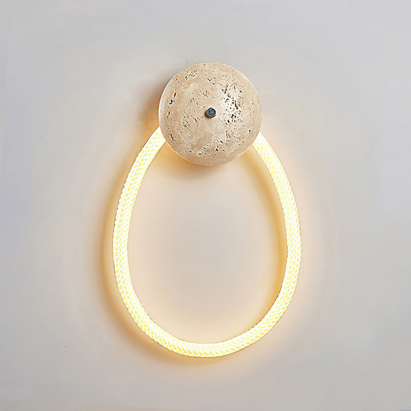 Vavele Modern Minimalist Travertine Wall lamp - Lamp Copper
