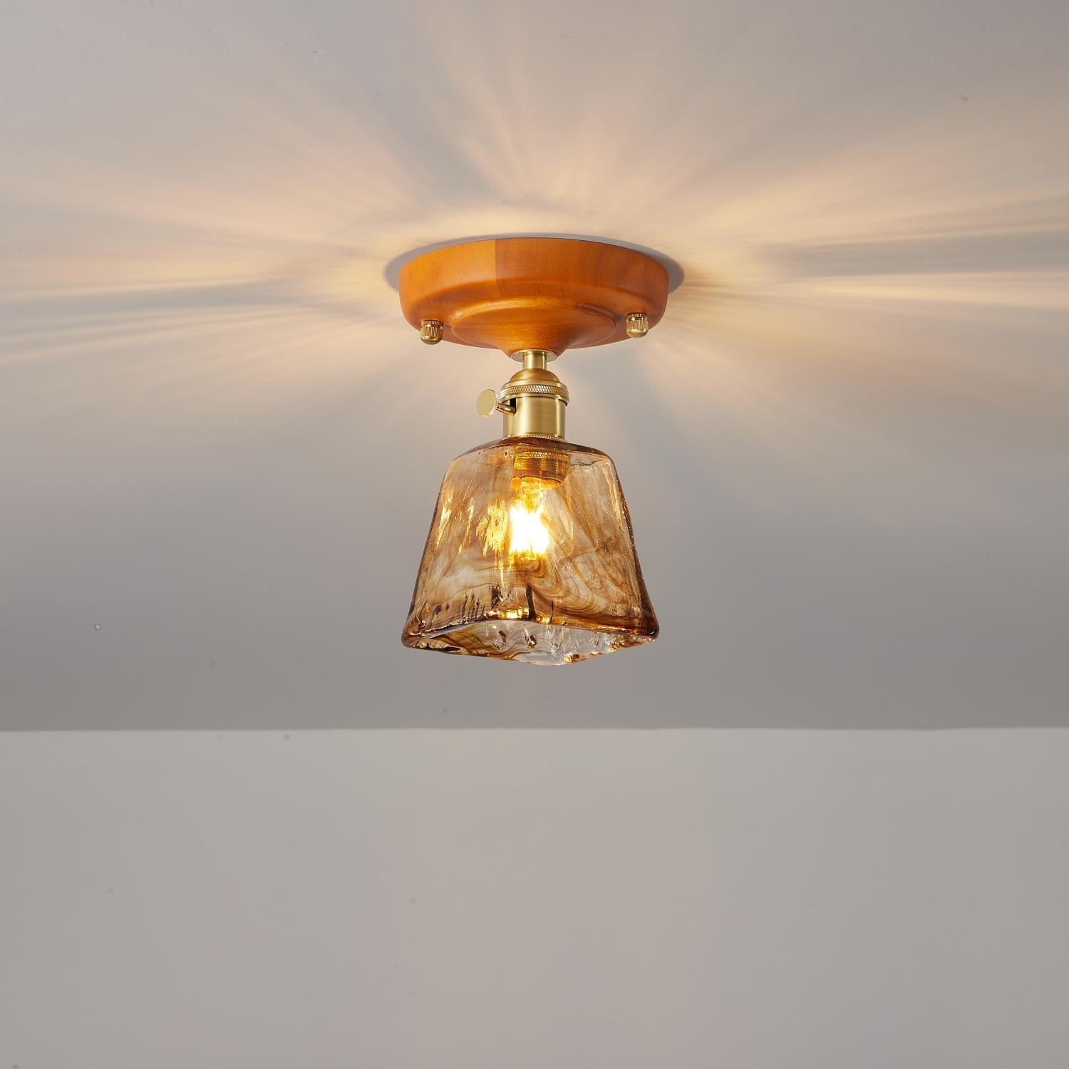 Elano Glass Ceiling Light - Letslighting