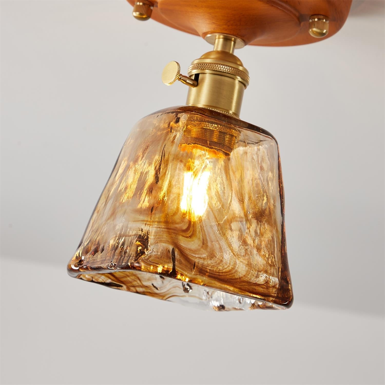 Elano Glass Ceiling Light - Letslighting