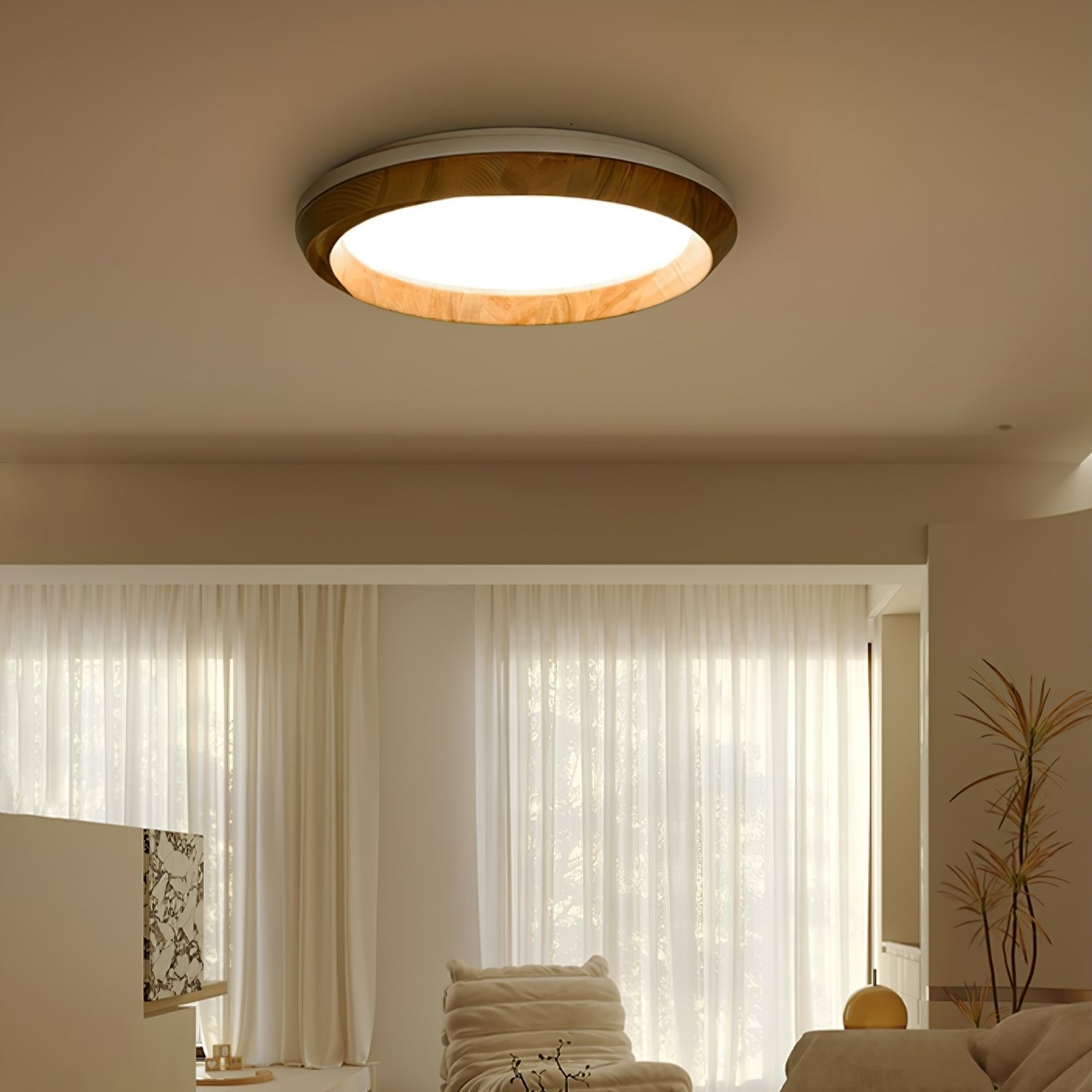 Ripple Wood Ceiling Light - Blowlighting