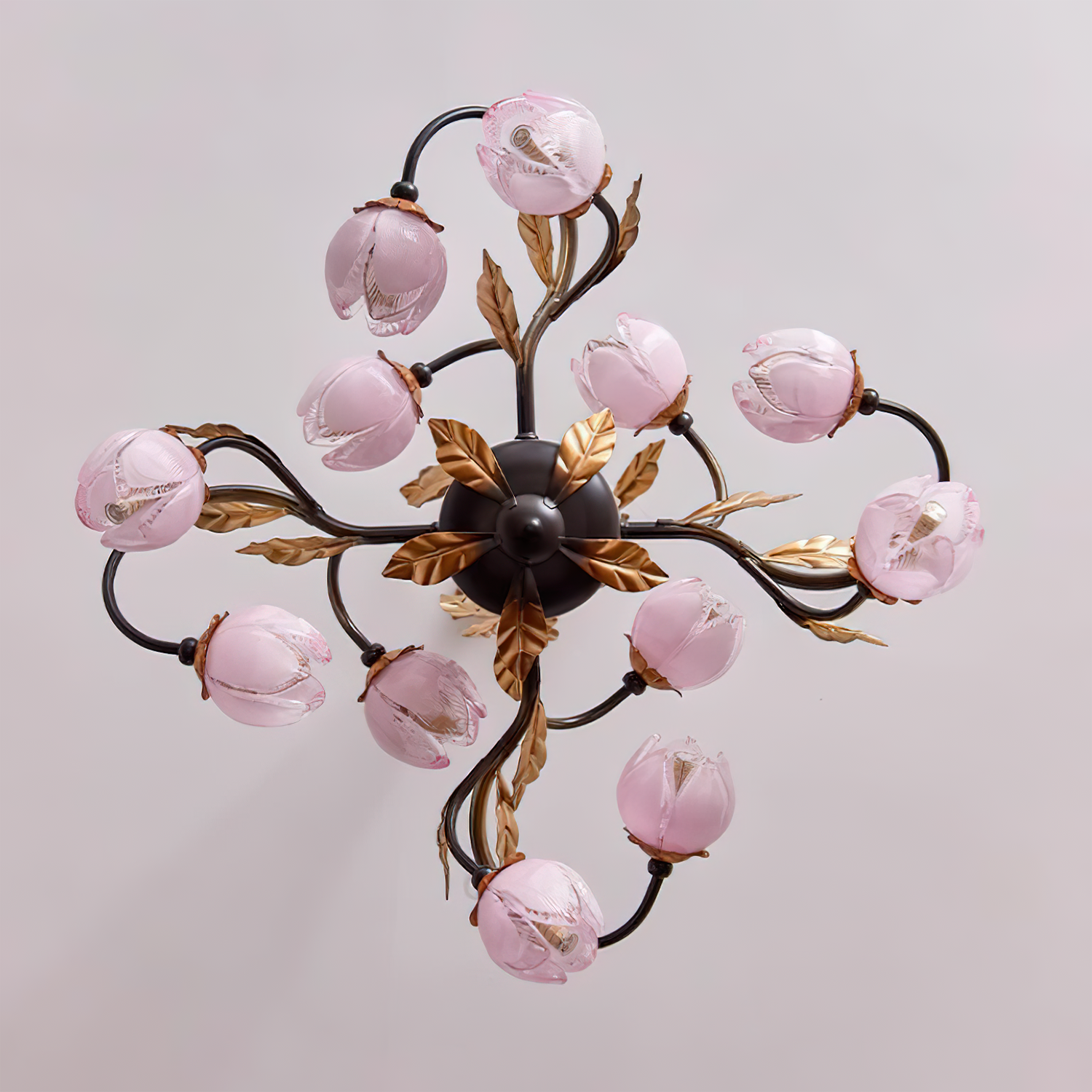 Giulia Chandelier Floral Glass Romantic Elegance - Letslighting