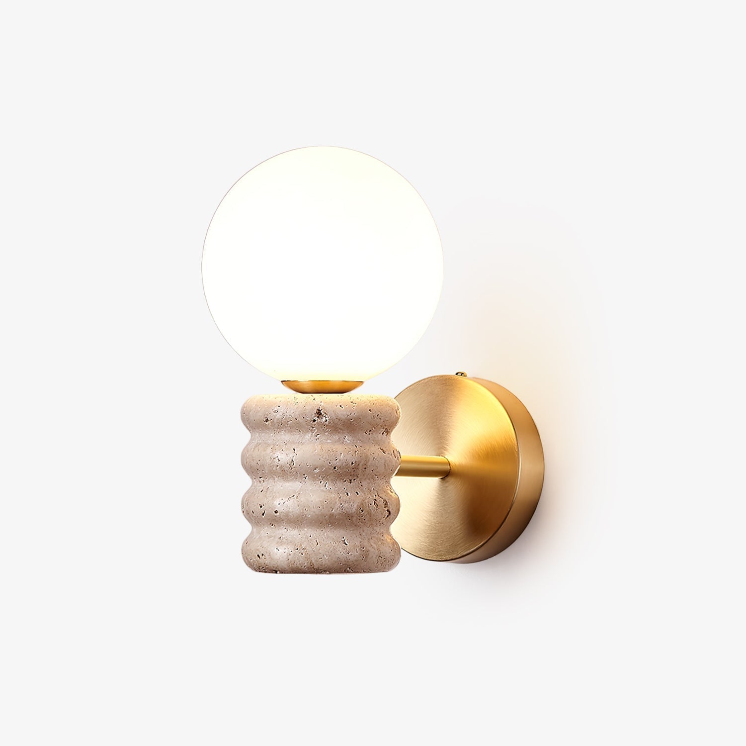 Zevelara Stacked Travertine Wall Light - Letslighting