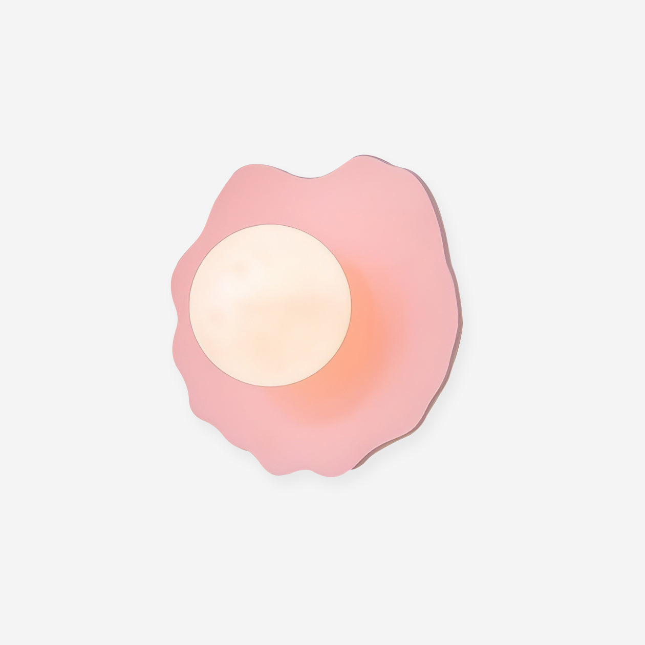 Wall Lamp Scalloped Resin Disc with Canopy - Letslighting