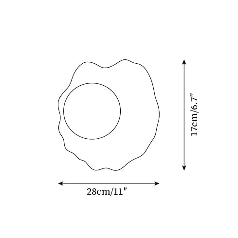 Wall Lamp Scalloped Resin Disc with Canopy - Letslighting