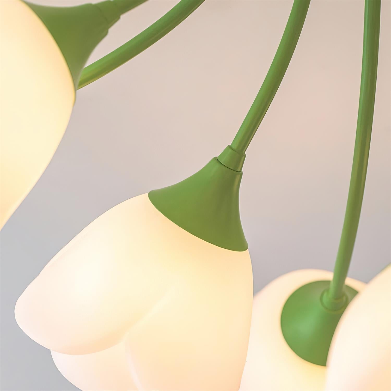 Rose Ceiling Light Sculpted Petals Soft Glow - Letslighting