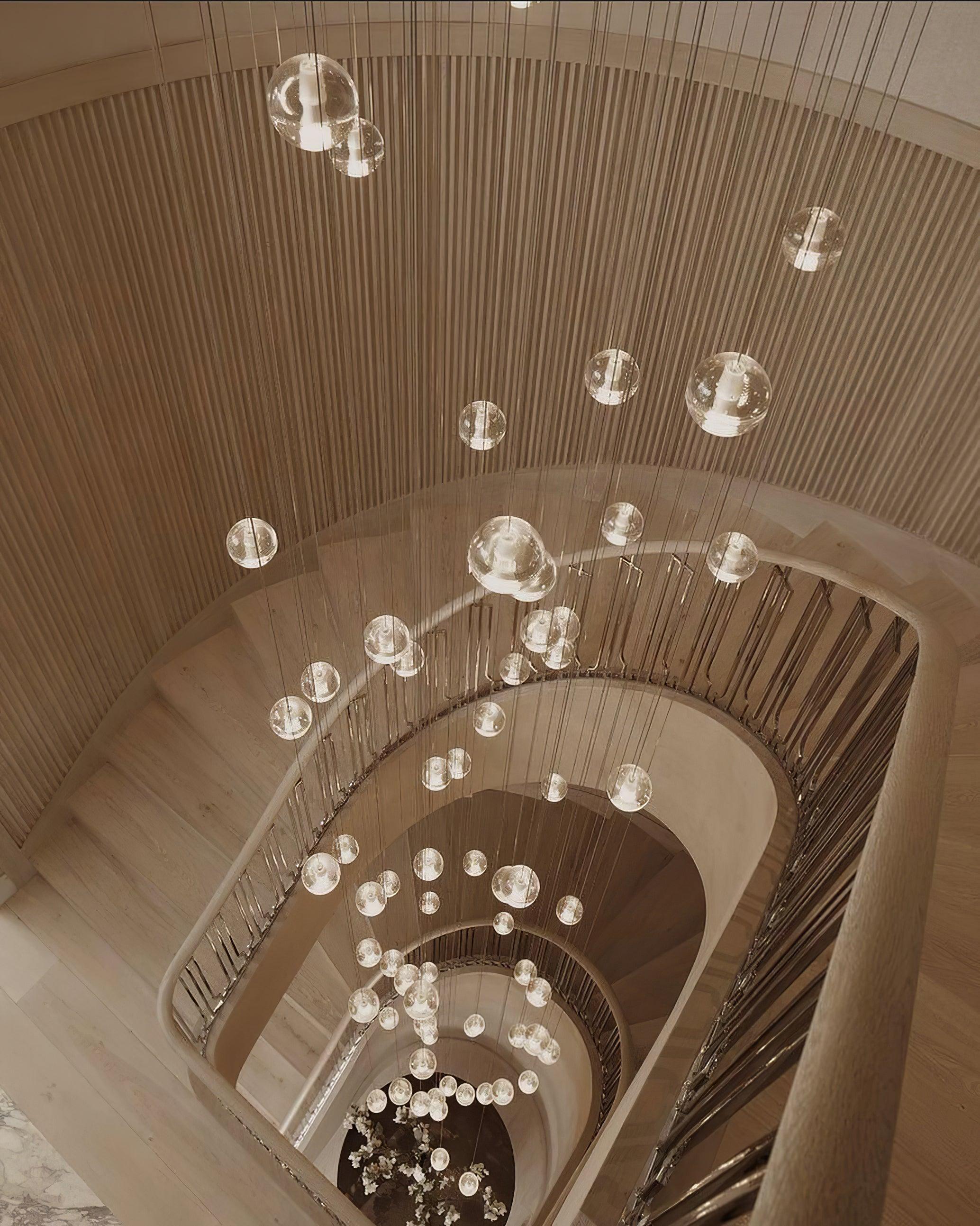 Round Chandelier Hanging Cluster Crystal Drop - Letslighting