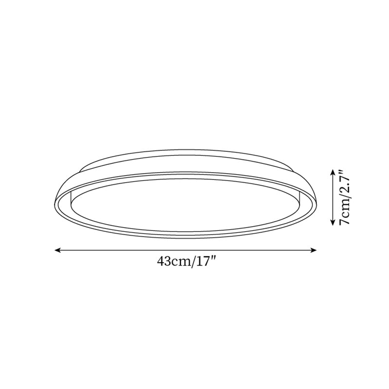 Halo Round Travertine Ceiling Light - Letslighting