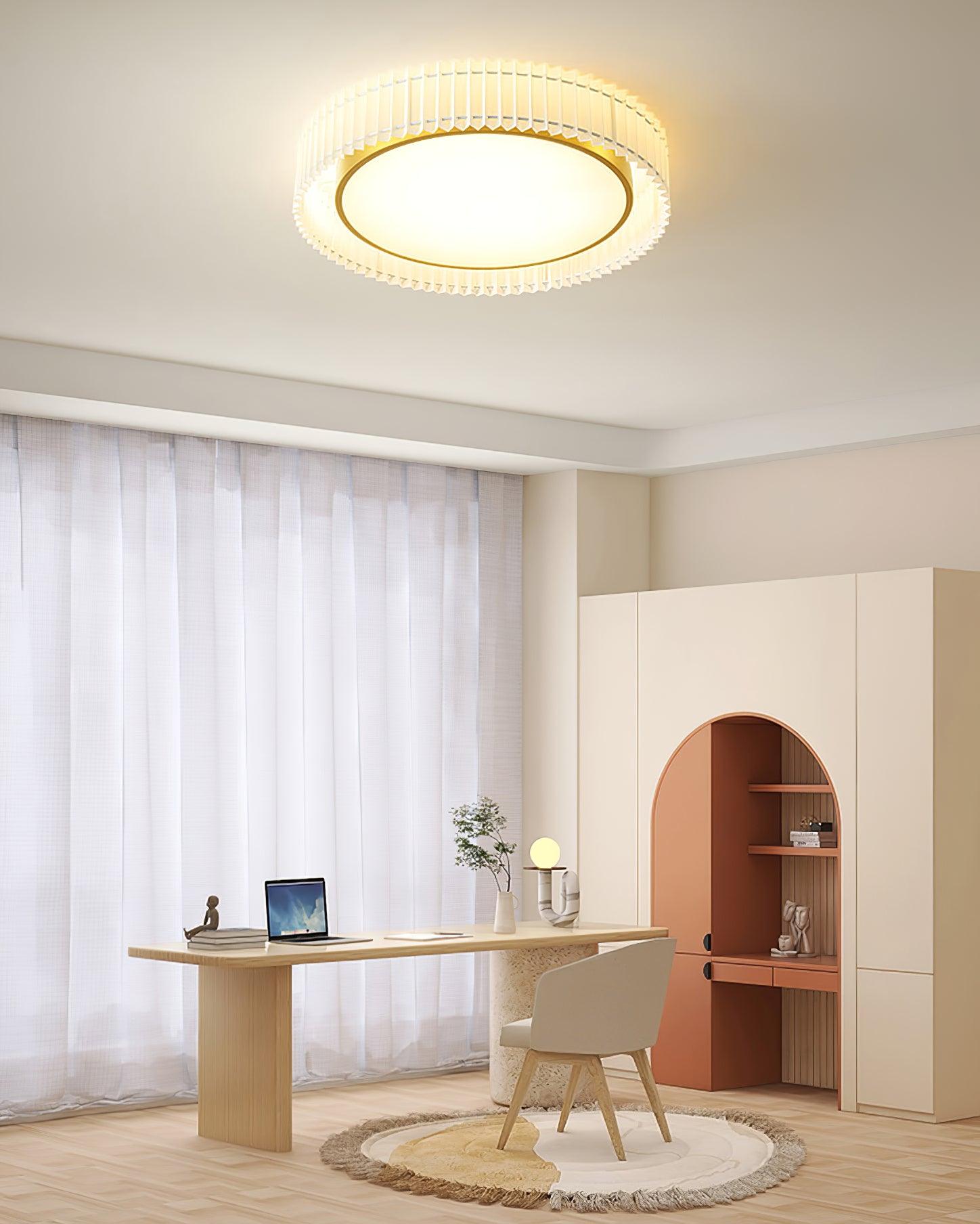 Round Pleated Ceiling Lamp - Blowlighting