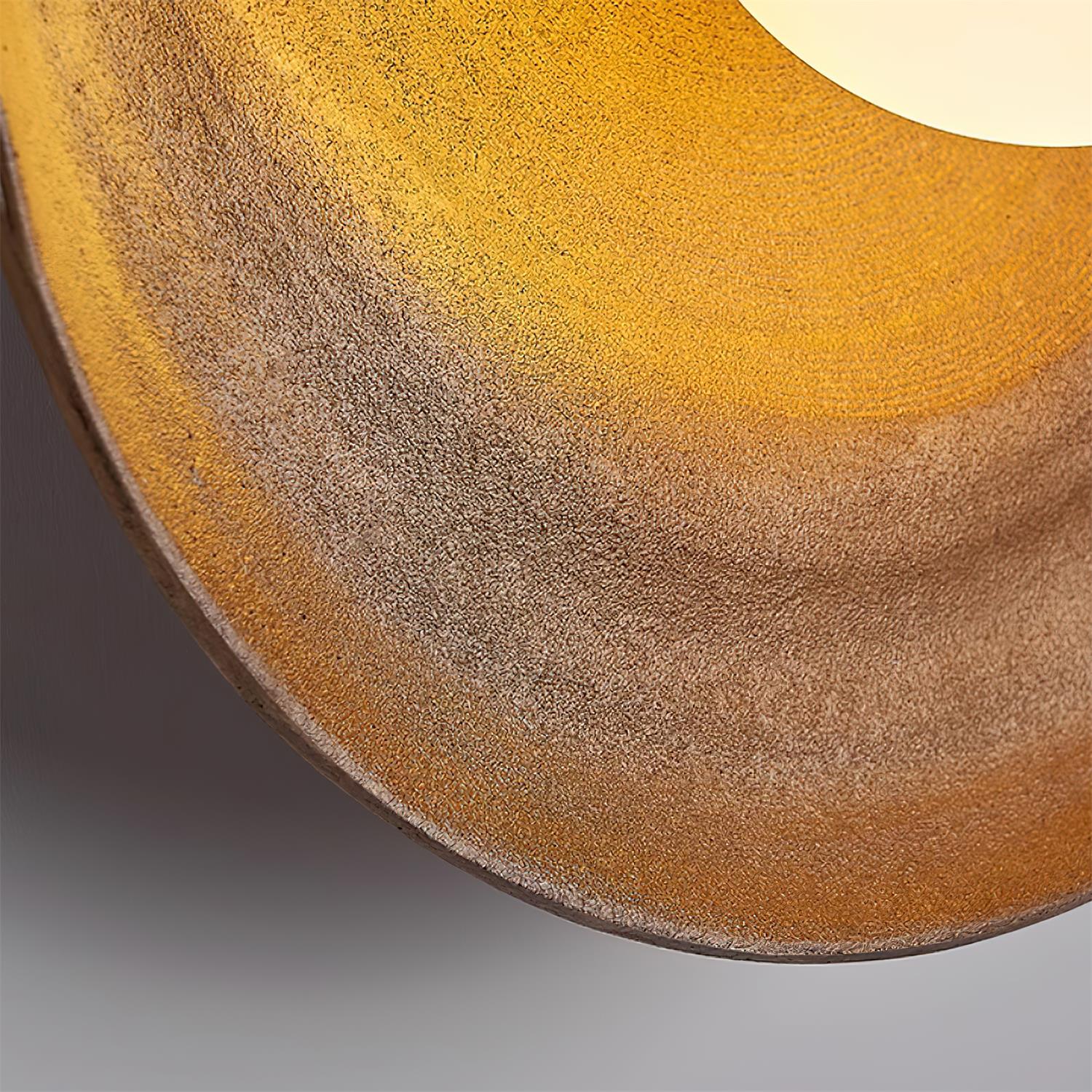 Wall Lamp Fiberglass Disc Acrylic Globe for Nordic Warmth - Letslighting