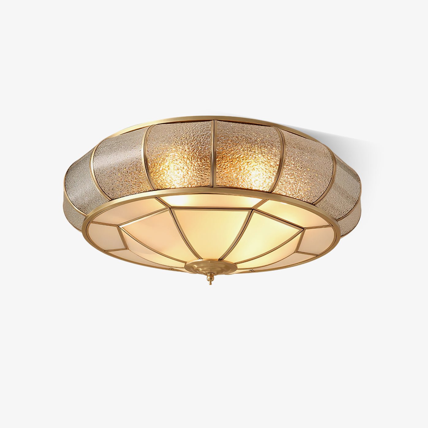 Round Textured Glass Ceiling Light - Blowlighting