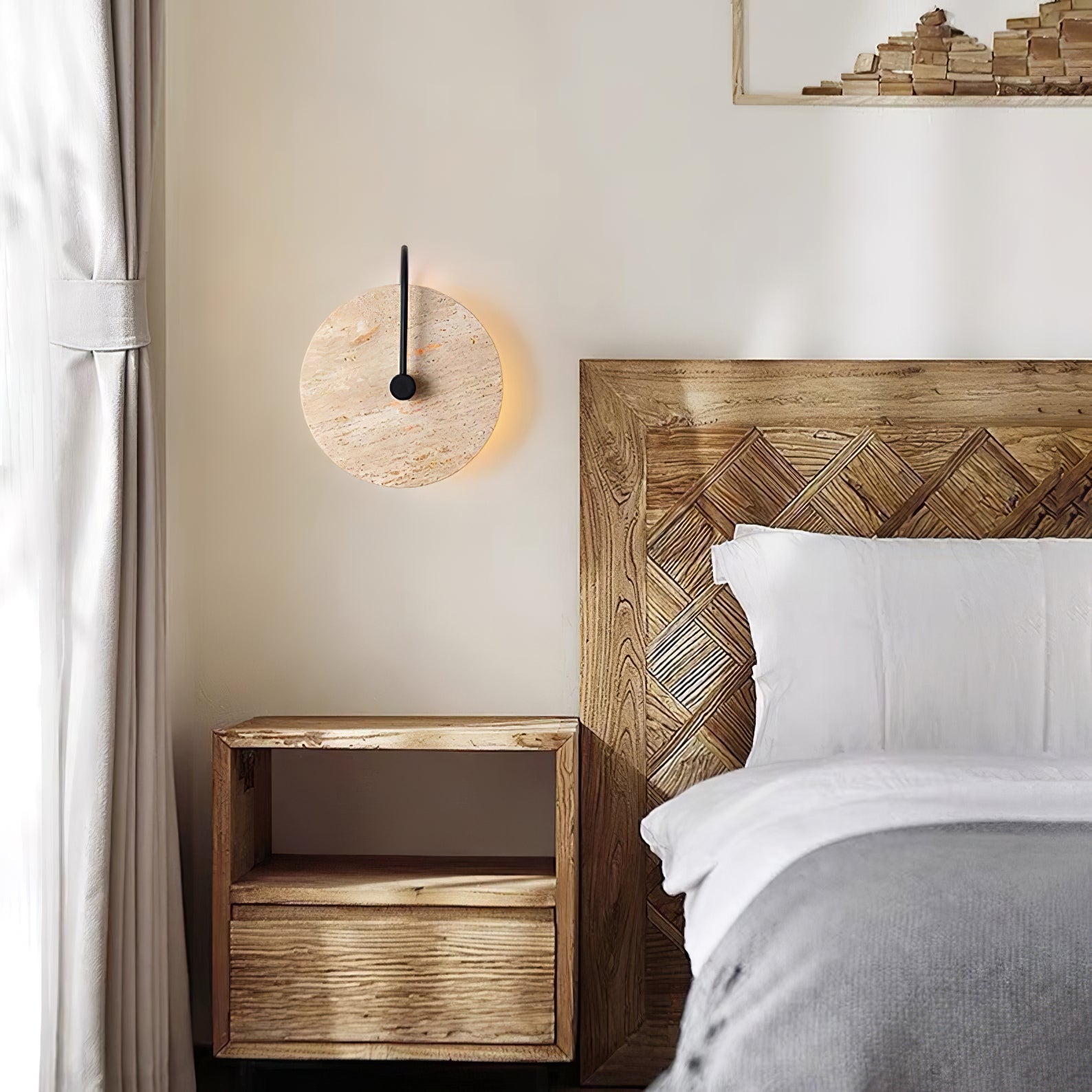 Kara Travertine Wall Light - Letslighting