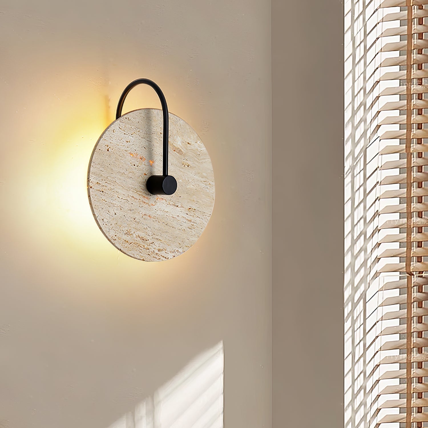 Kara Travertine Wall Light - Letslighting