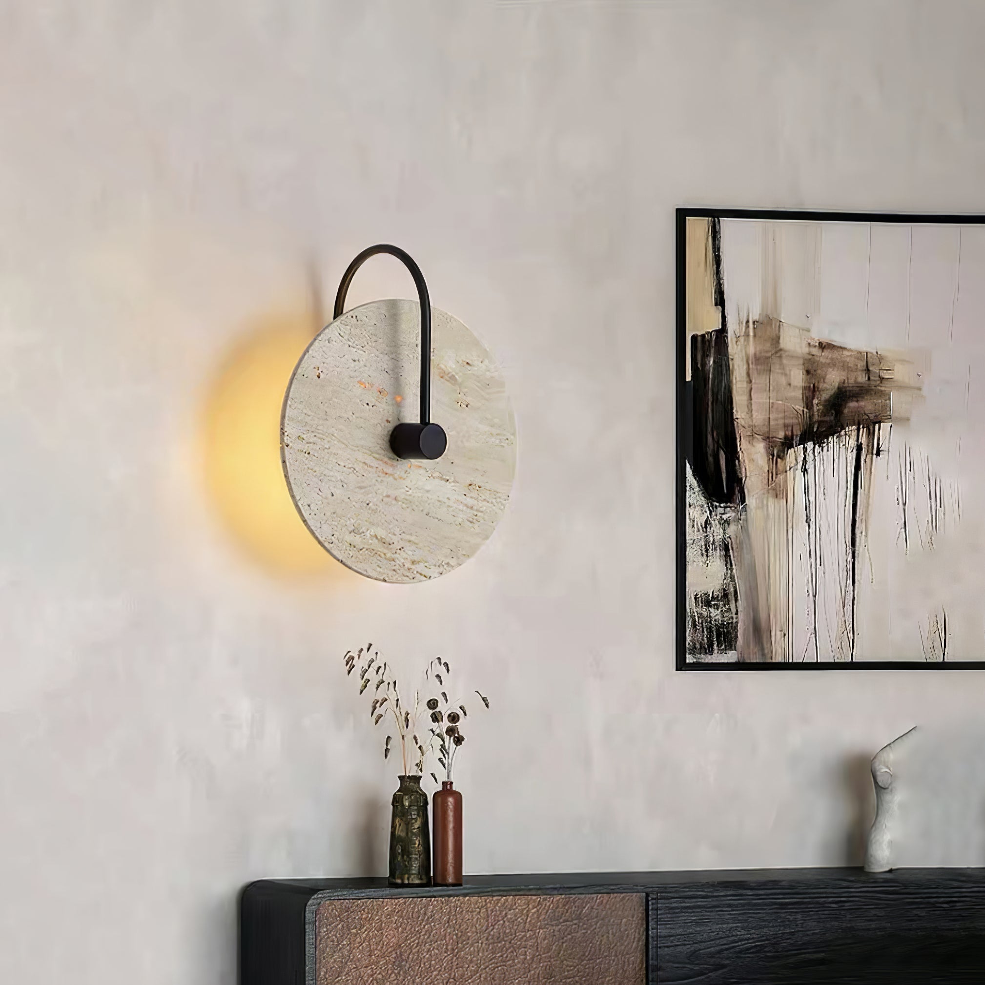 Kara Travertine Wall Light - Letslighting