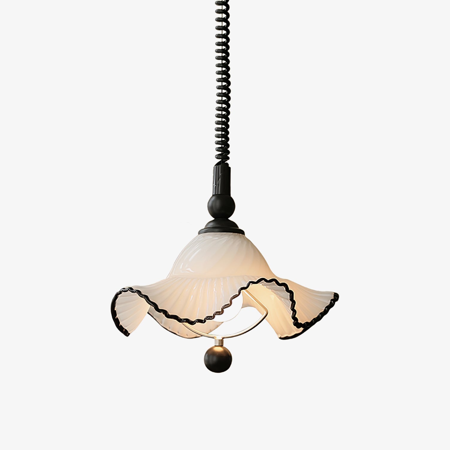 Devin Lampe à Suspension Vintage en Verre