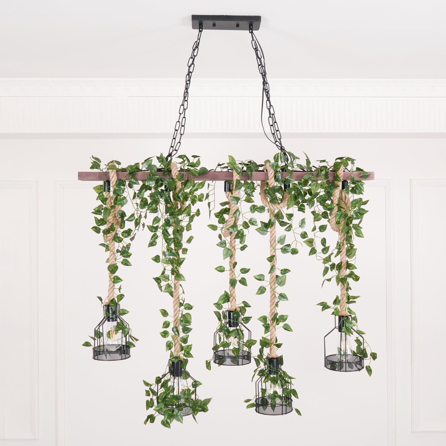 Rustic Wooden Chandelier - Blowlighting