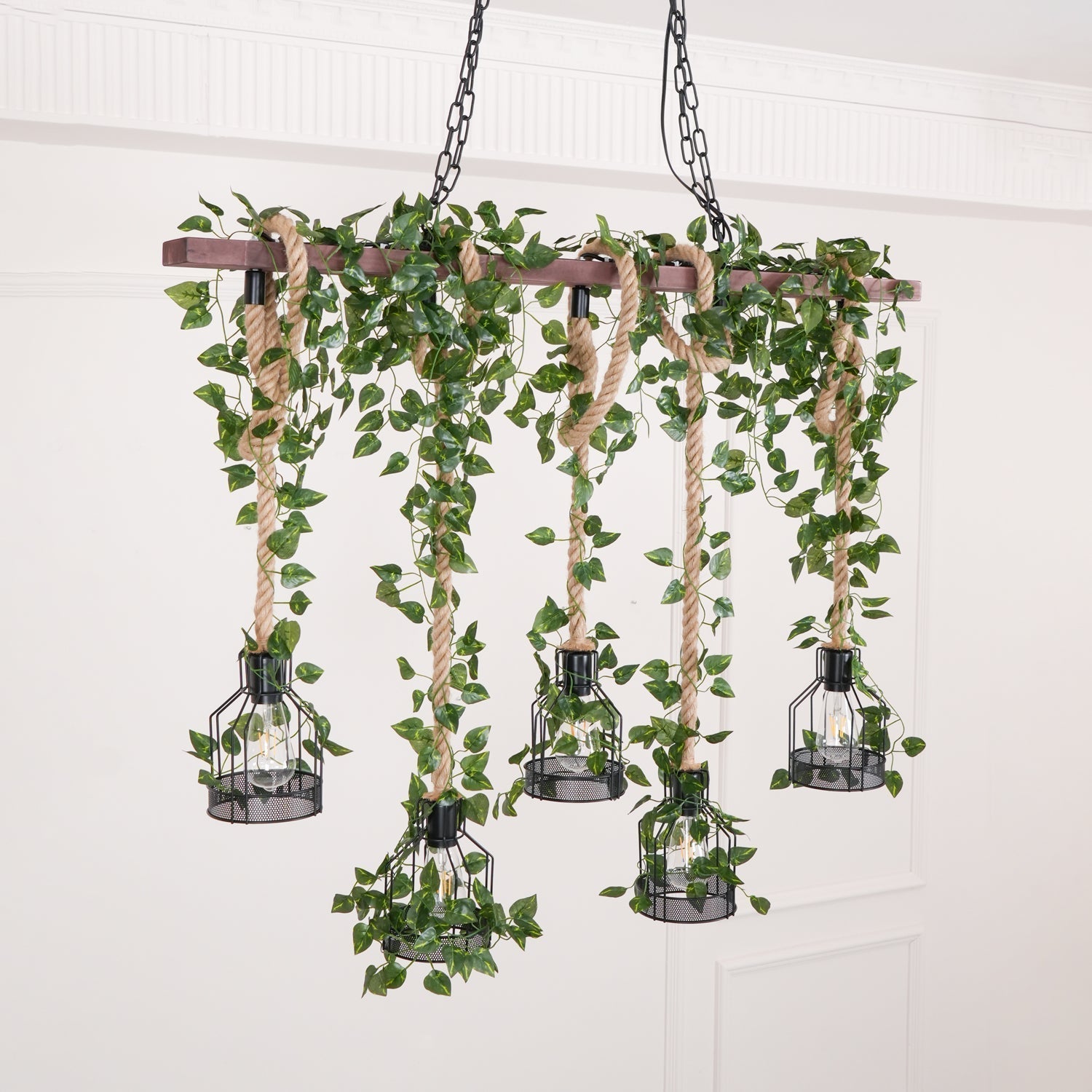 Rustic Wooden Chandelier - Blowlighting