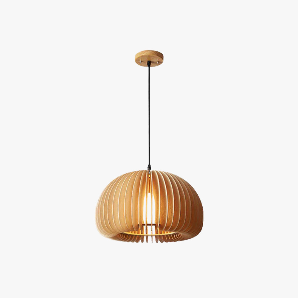Muto Suspension Citrouille Rustique, Bois/Metal, Bois, Salon