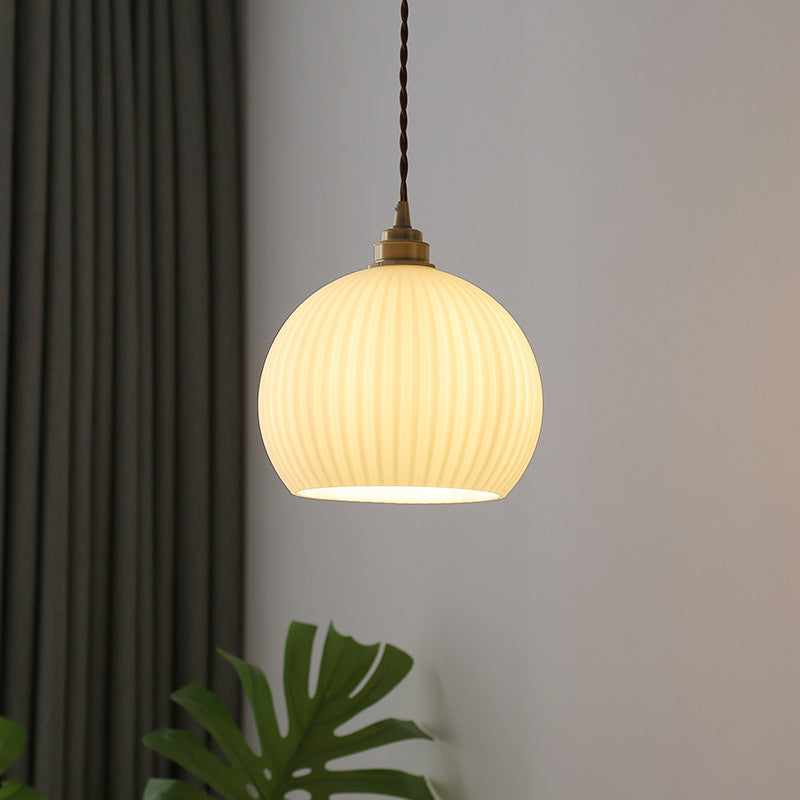 Valentina Minimaliste Sphère Métal/Verre LED Suspension Blanc/Transparent
