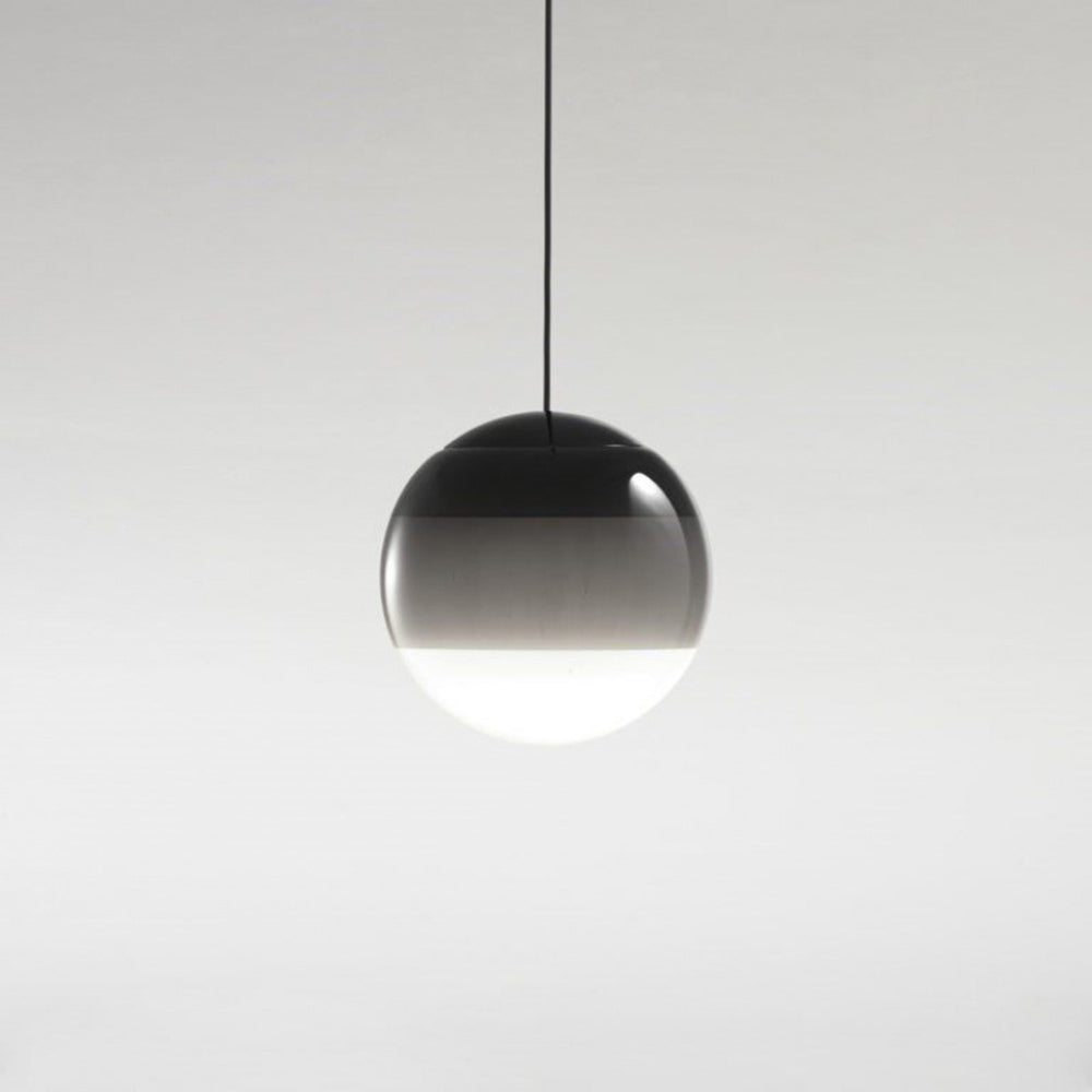 Valentina Suspension Bulle Moderne Verre, Noir/Gris/Bleu/Rose, Salon