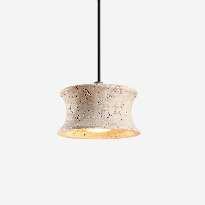 Ritta Pendant Lamp Travertine Sculptural - Letslighting