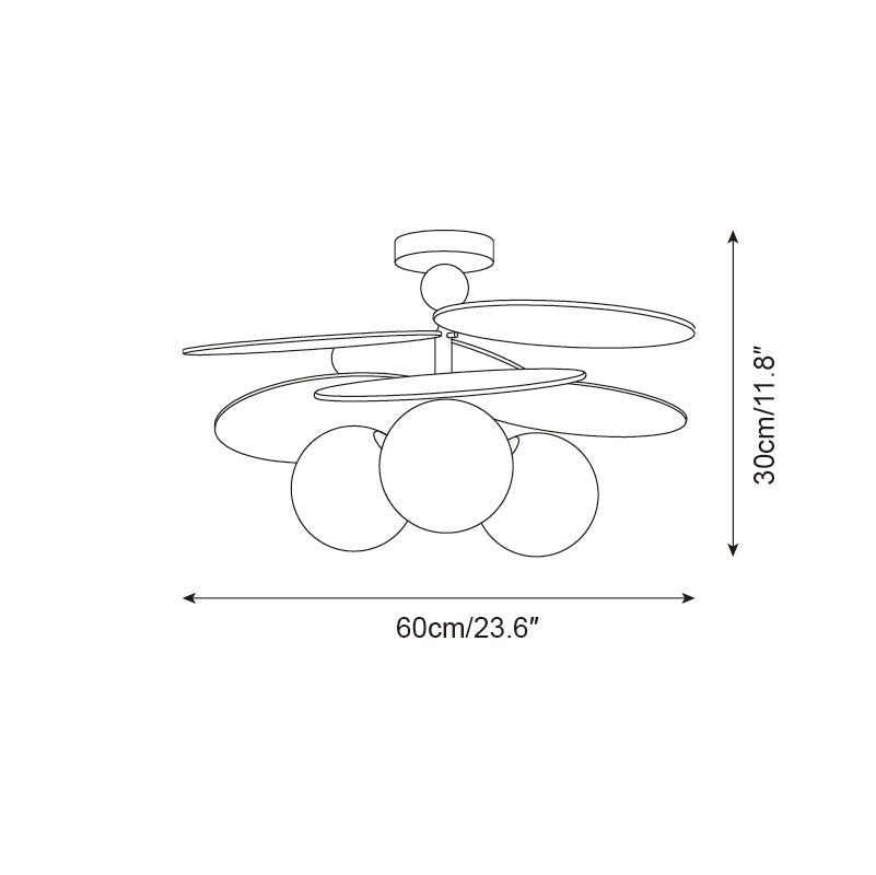 Eldo Wooden Blades Ceiling Lamp - Letslighting