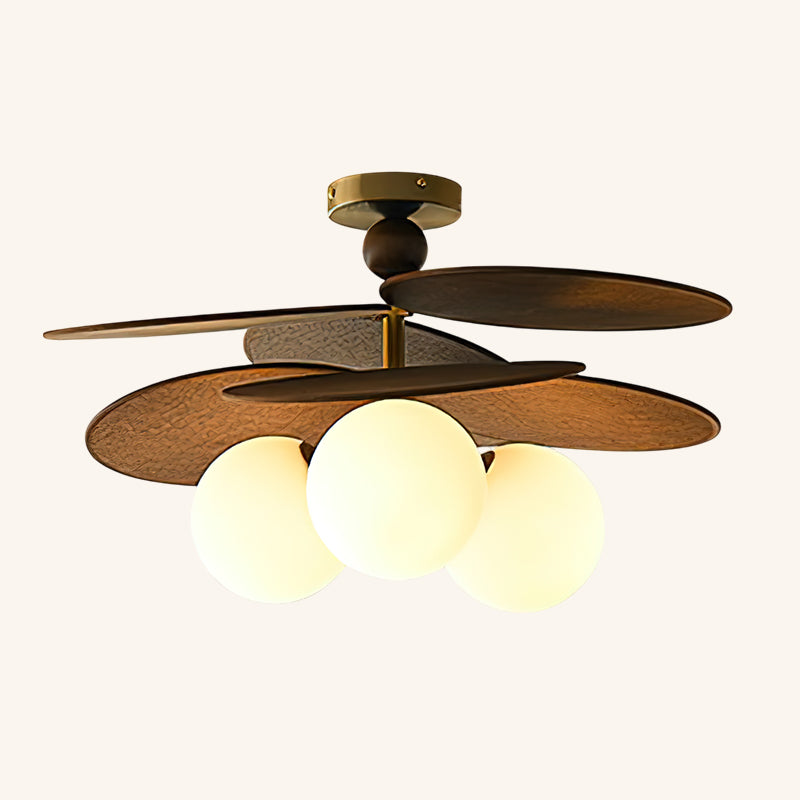 Eldo Wooden Blades Ceiling Lamp - Letslighting