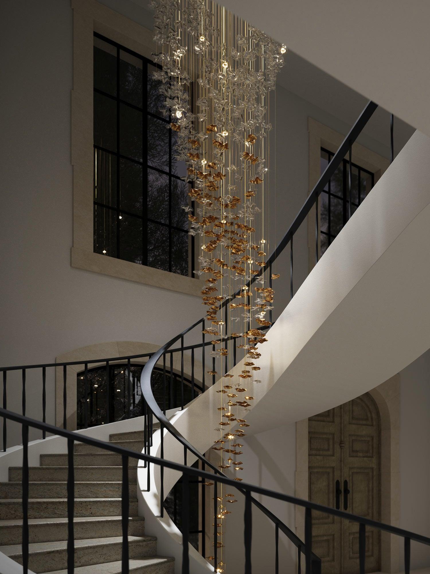 Vecarisra Luxury Tidal Art Glass Pendants Lamp - Blowlighting