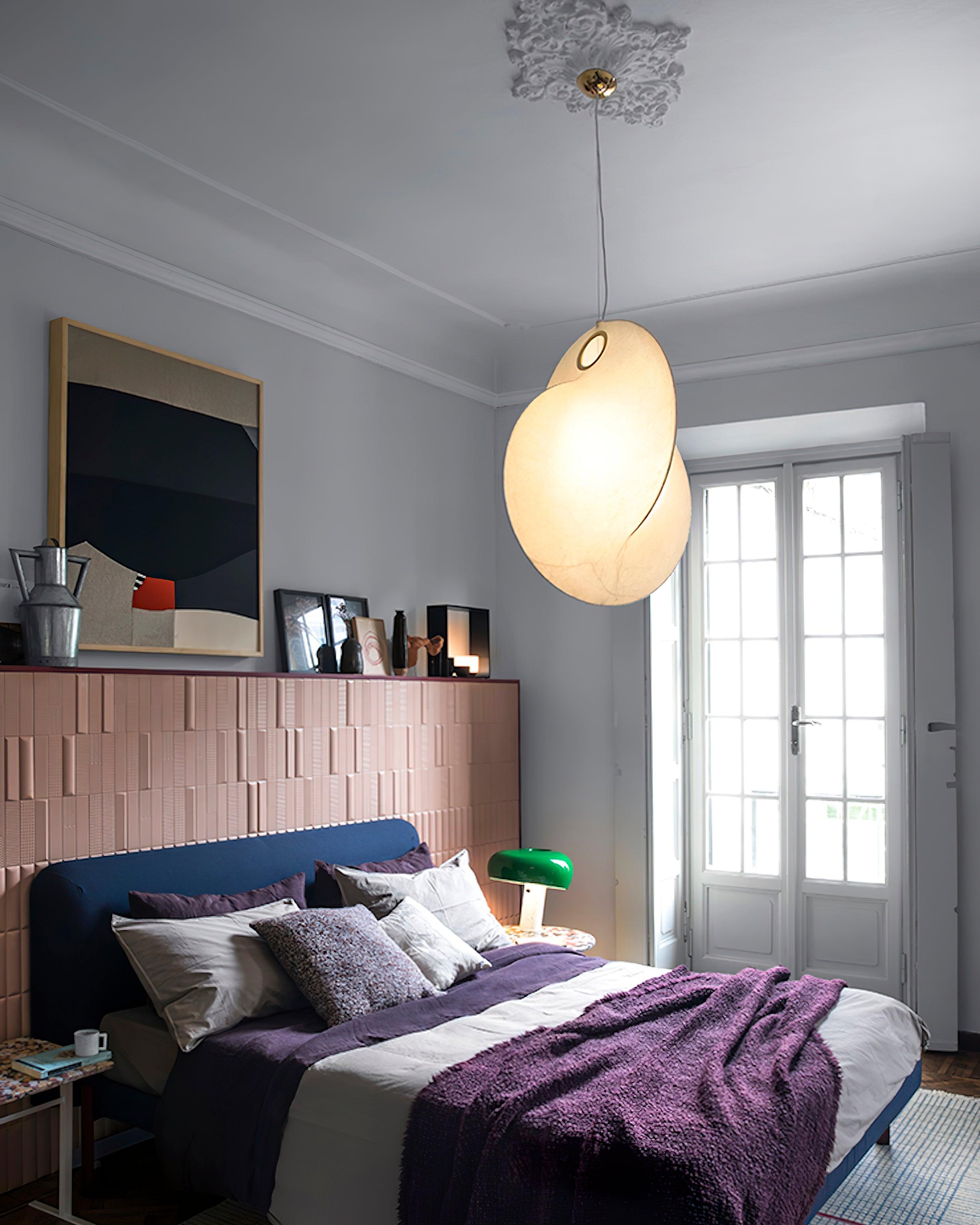 Ballet Pendant Lamp White Organic Shape - Letslighting