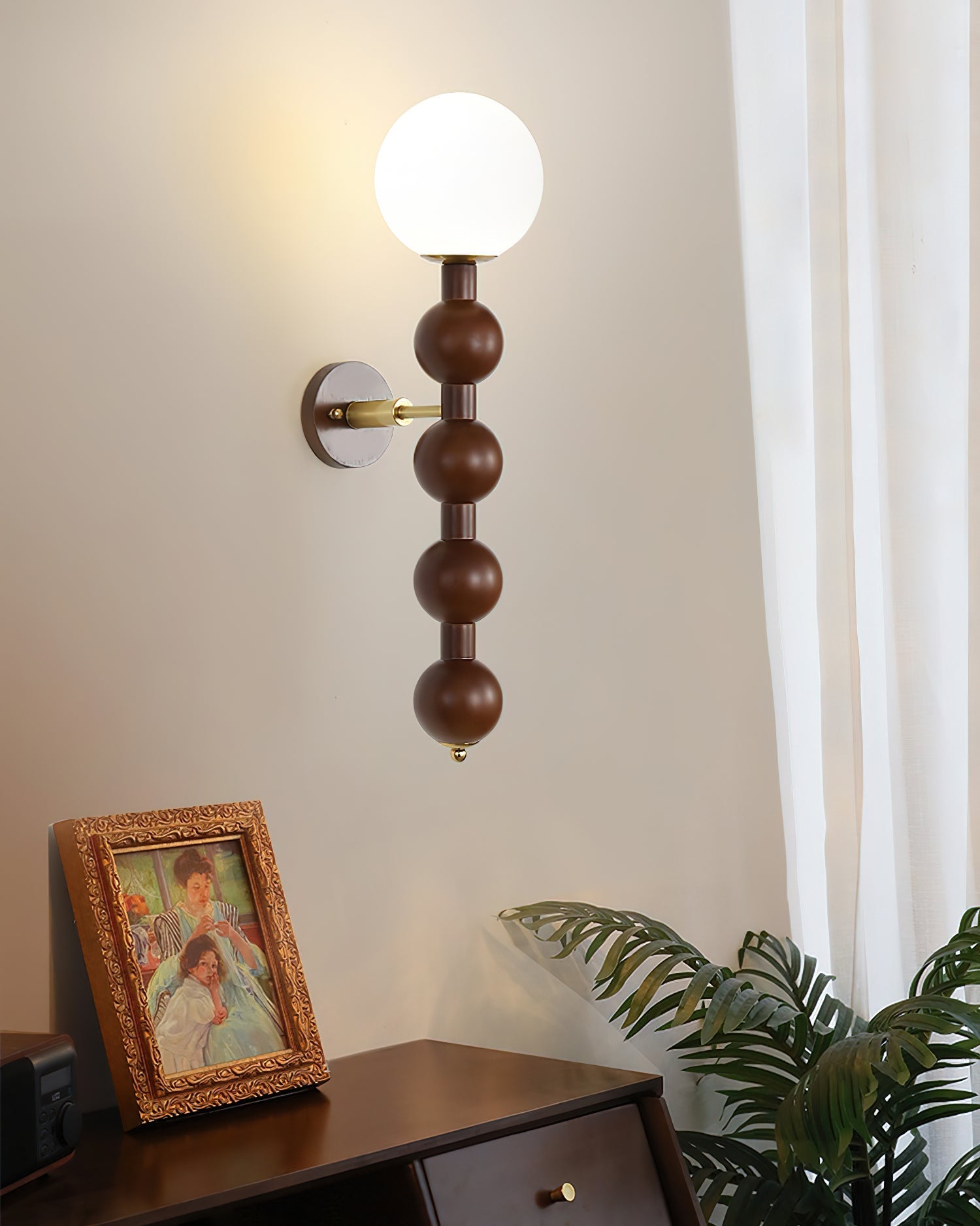 Wall Lamp Gourd in Wood and Glass Modern Style - Letslighting
