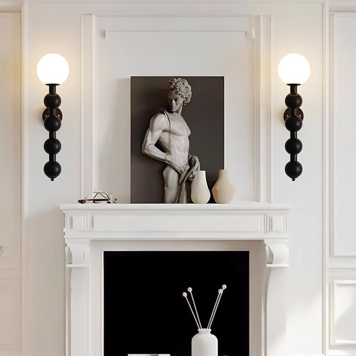 Wall Lamp Gourd in Wood and Glass Modern Style - Letslighting