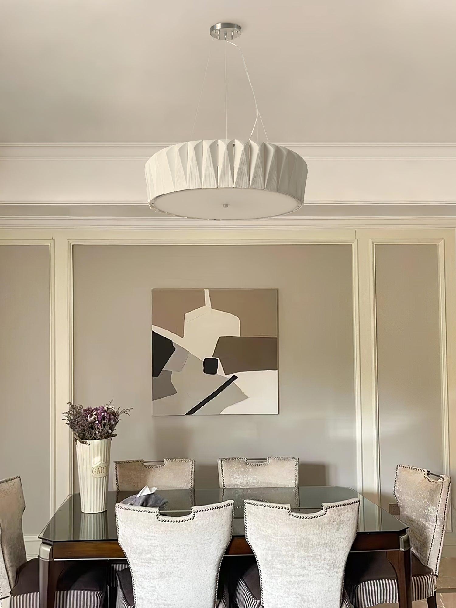 Vaeliora Ribbed Ceramic Pendant Light - Blowlighting