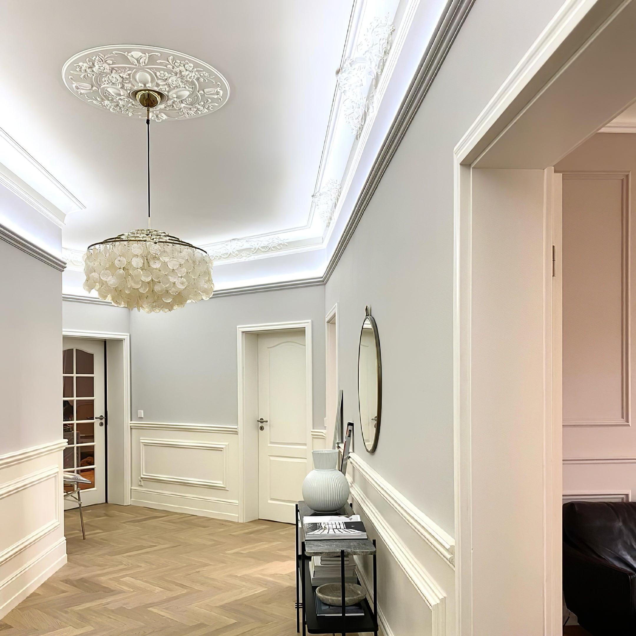 Elios Elegant Capiz Shell Chandelier - Letslighting