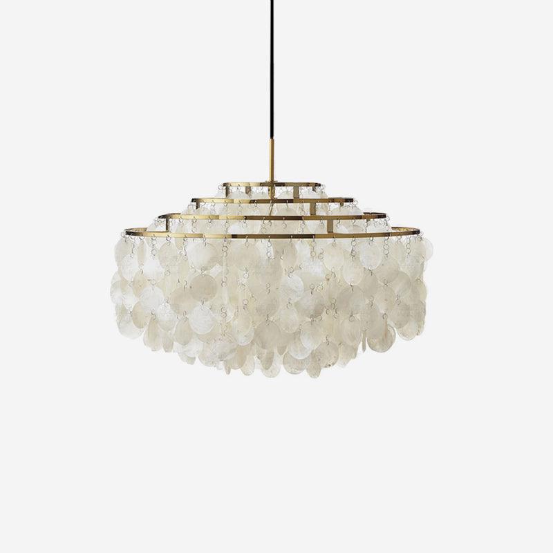 Elios Elegant Capiz Shell Chandelier - Letslighting