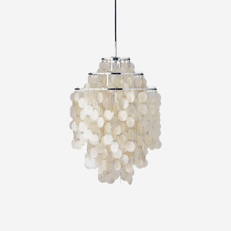 Elios Elegant Capiz Shell Chandelier - Letslighting