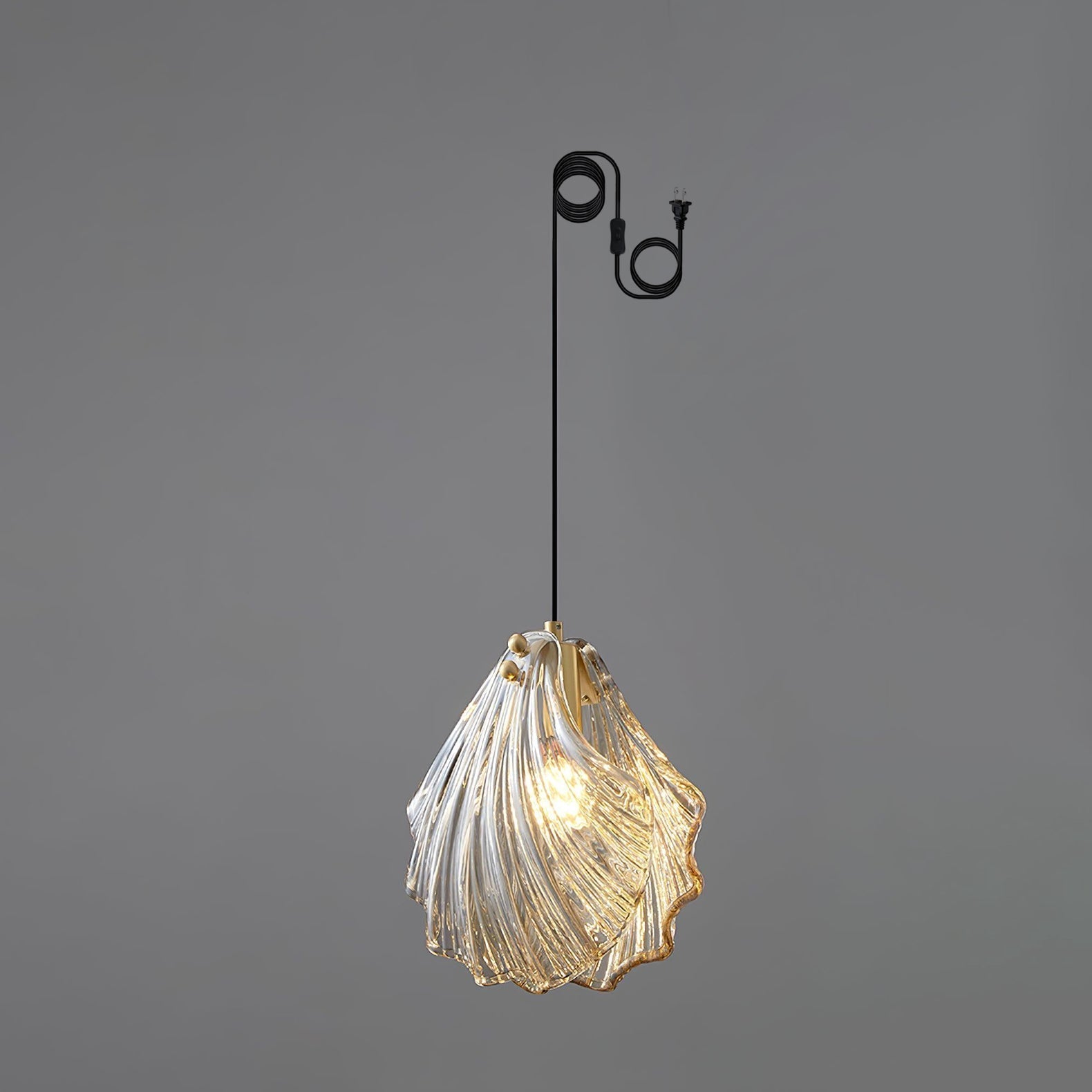 Shell Mini Pendant Swag Light - Blowlighting