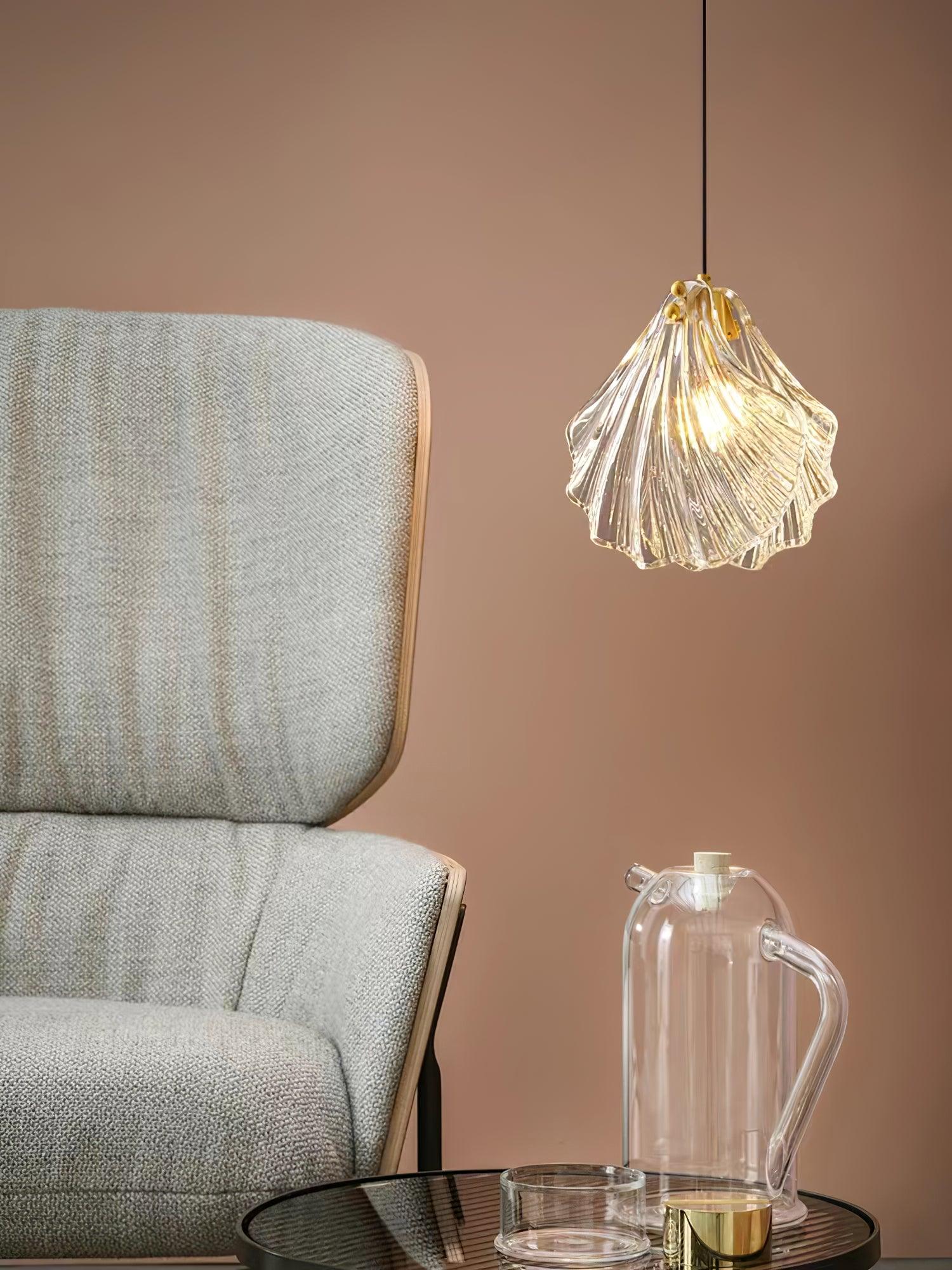 Shell Mini Pendant Swag Light - Blowlighting