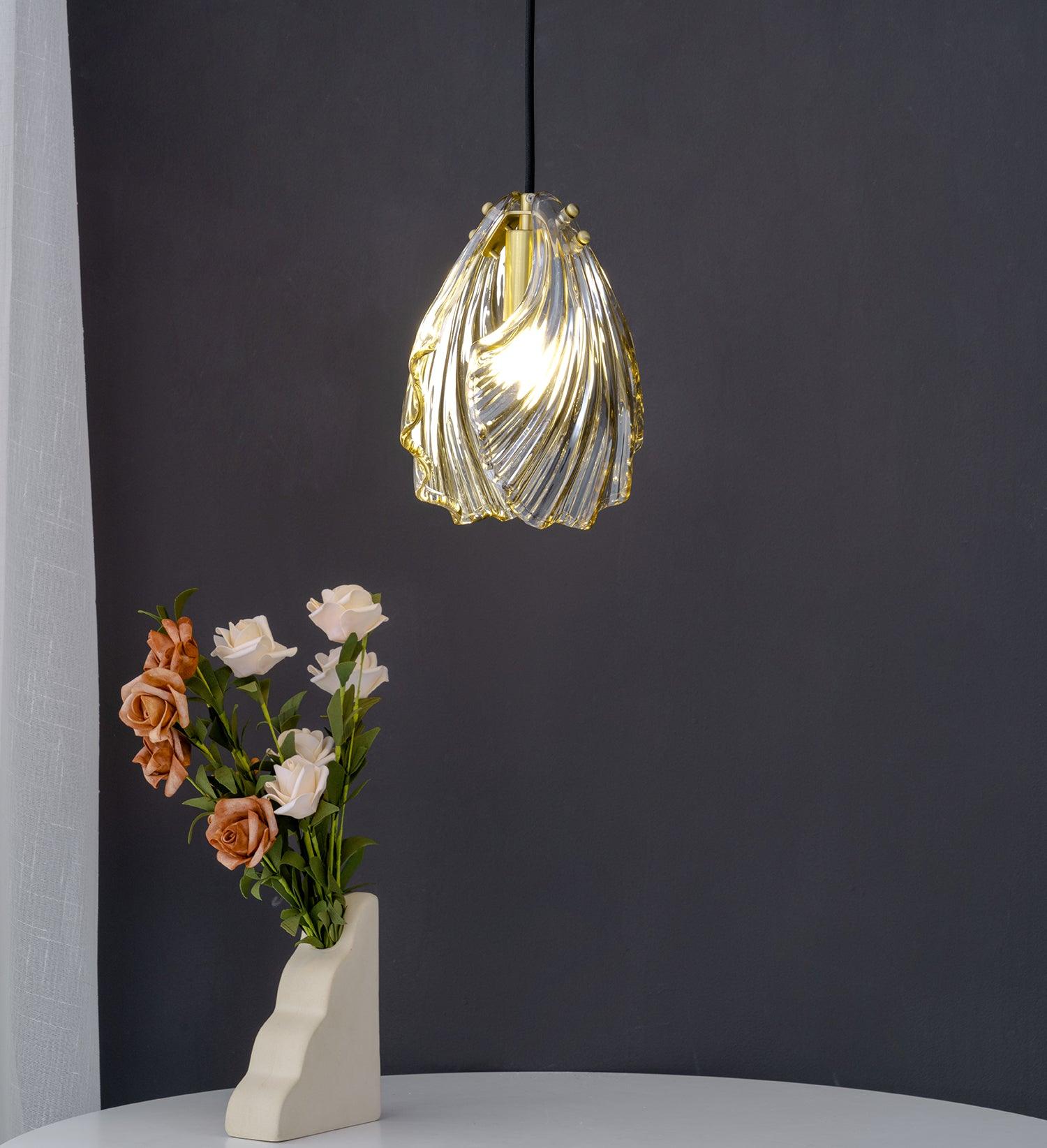 Shell Mini Pendant Swag Light - Blowlighting