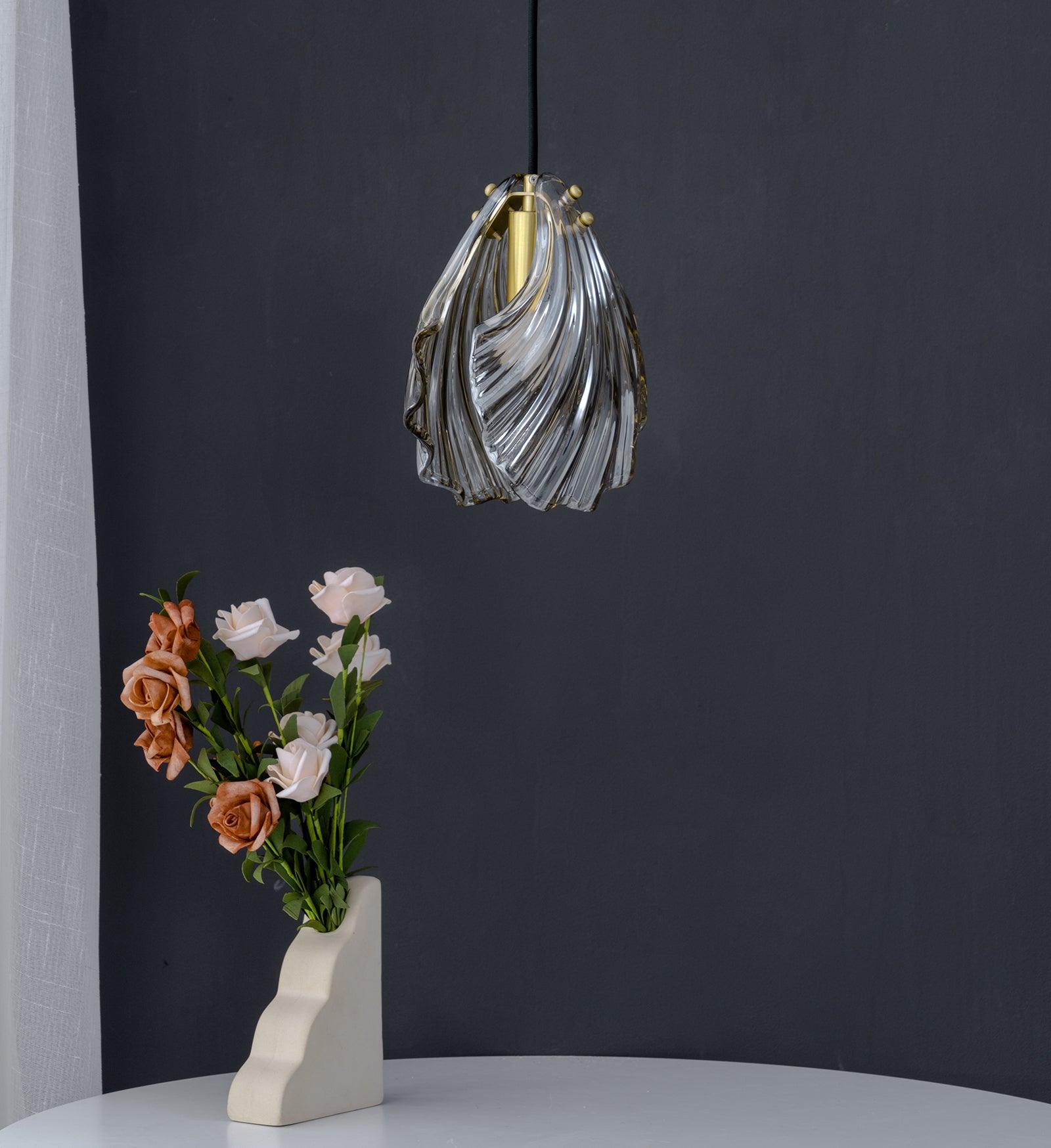 Shell Mini Pendant Swag Light - Blowlighting