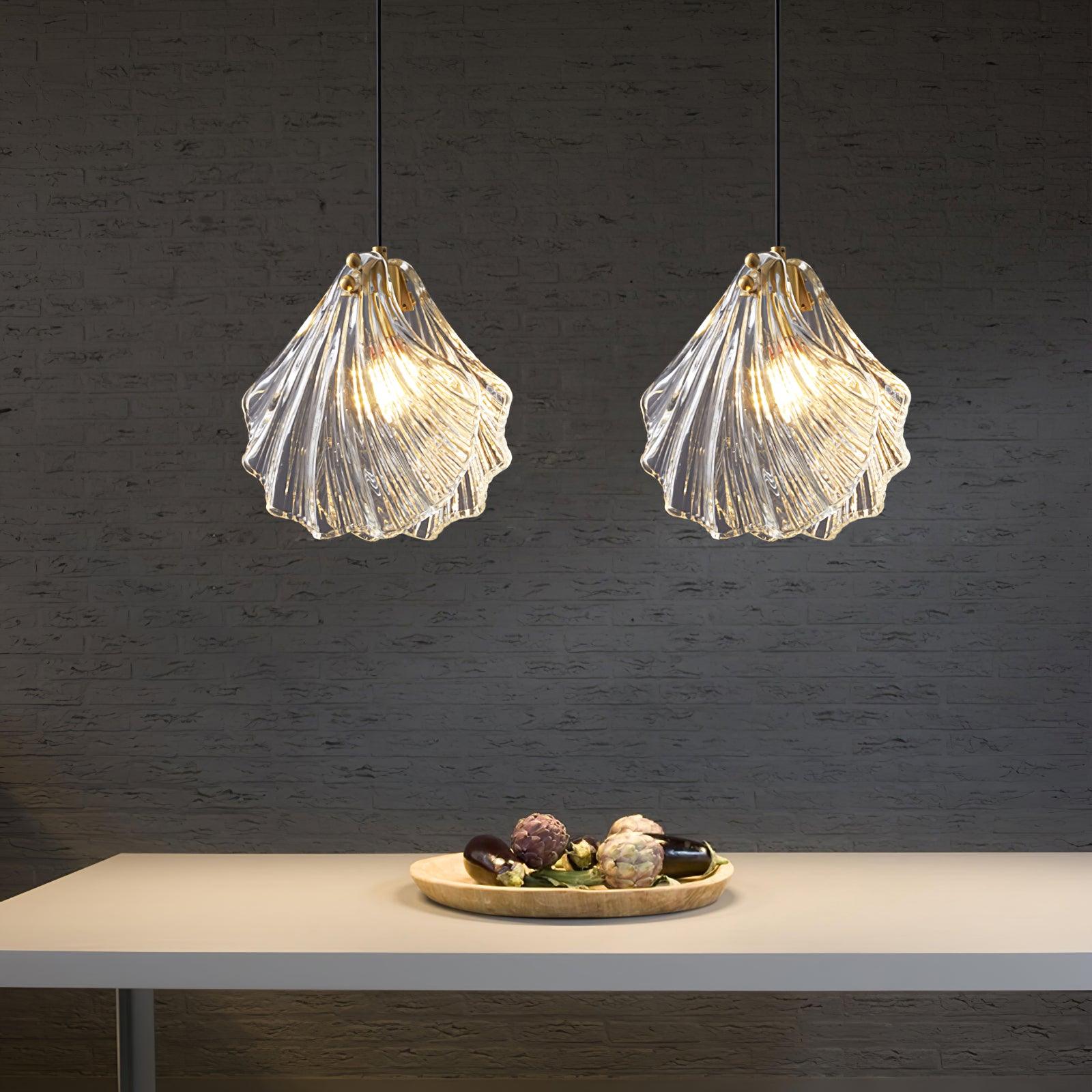 Shell Mini Pendant Swag Light - Blowlighting