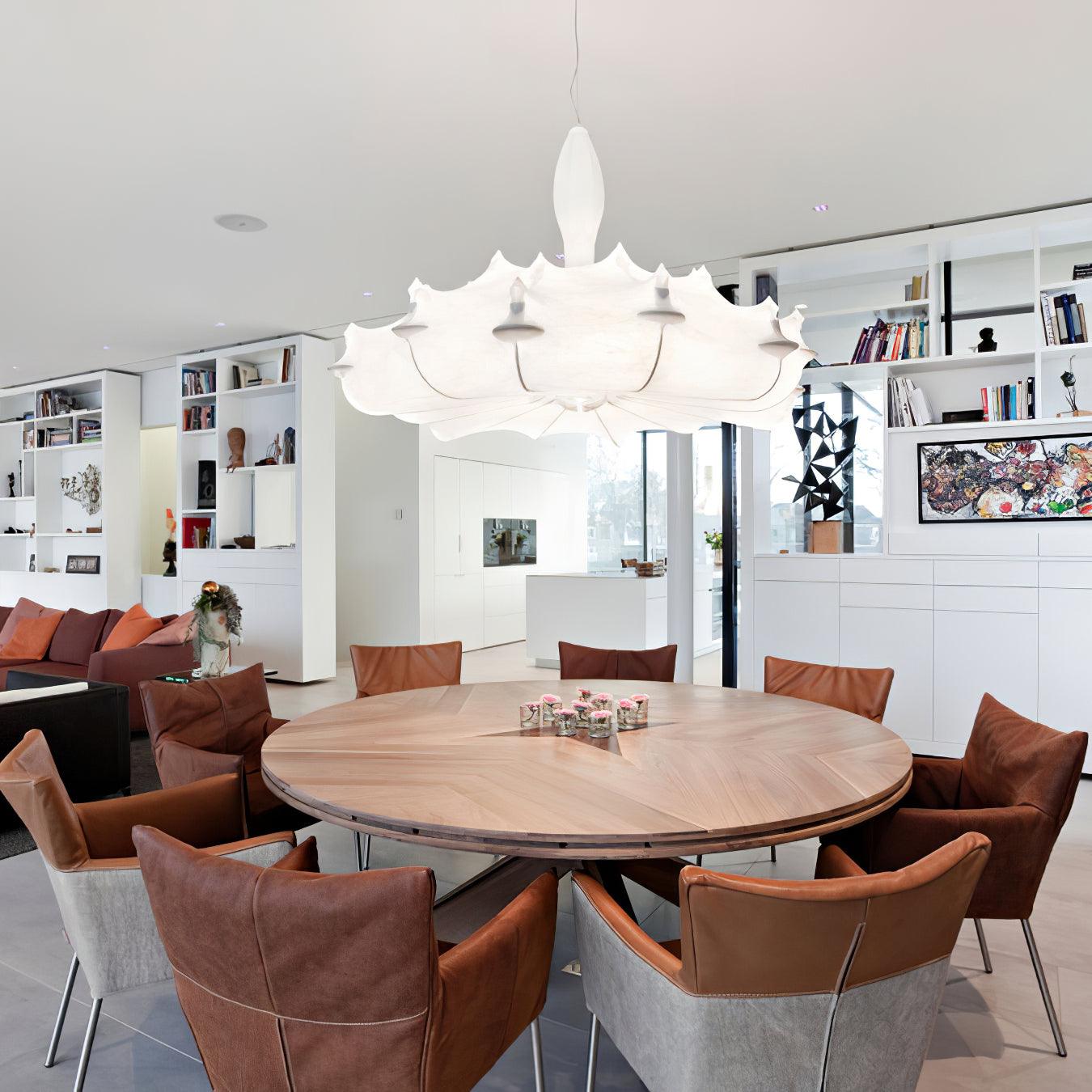 Marcel Chandelier Cocoon Resin Crystal Glow - Letslighting