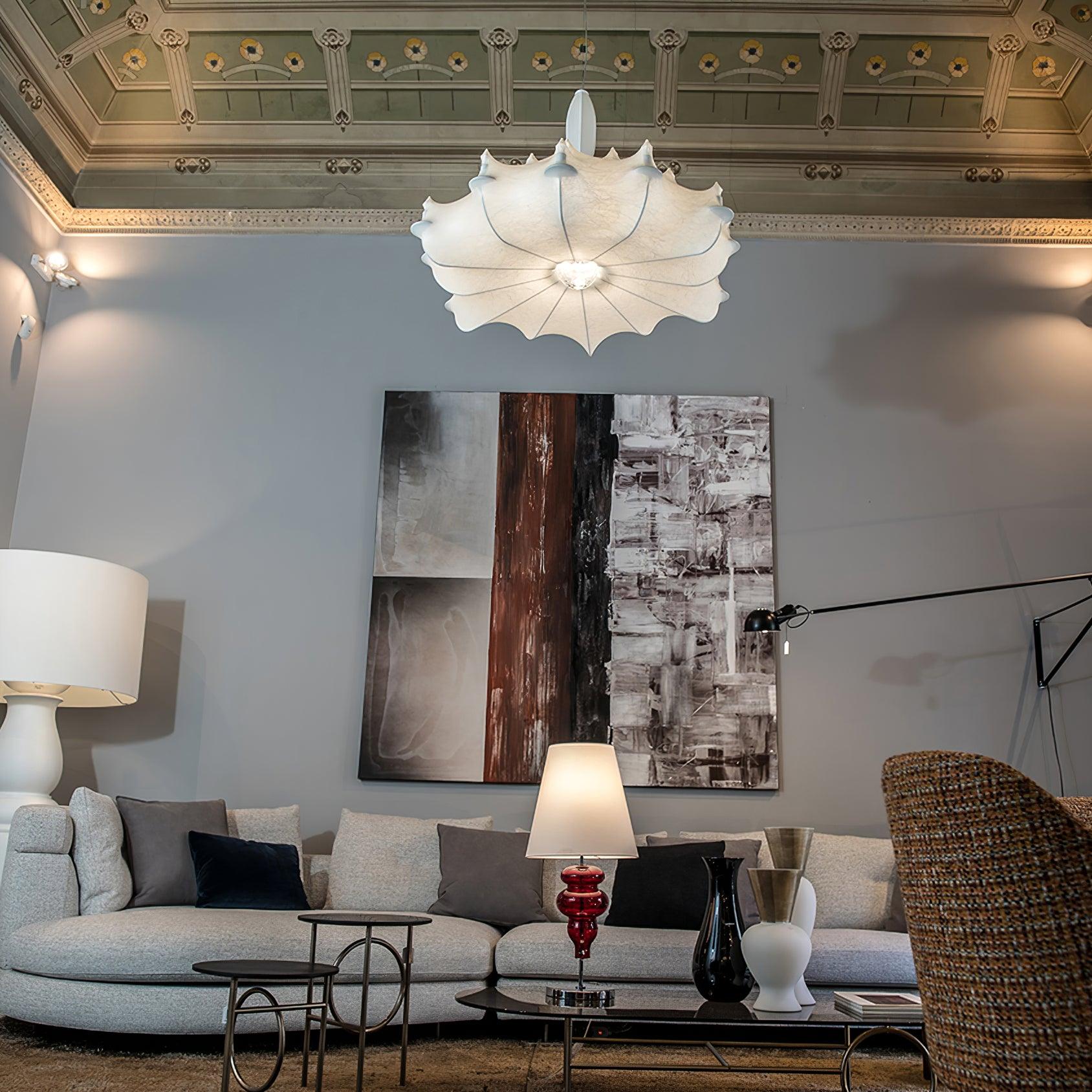 Marcel Chandelier Cocoon Resin Crystal Glow - Letslighting