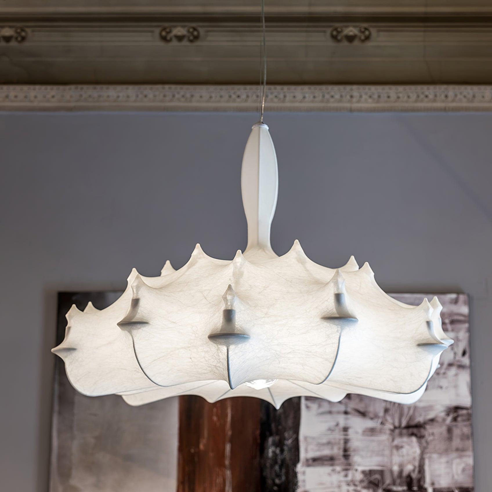 Marcel Chandelier Cocoon Resin Crystal Glow - Letslighting