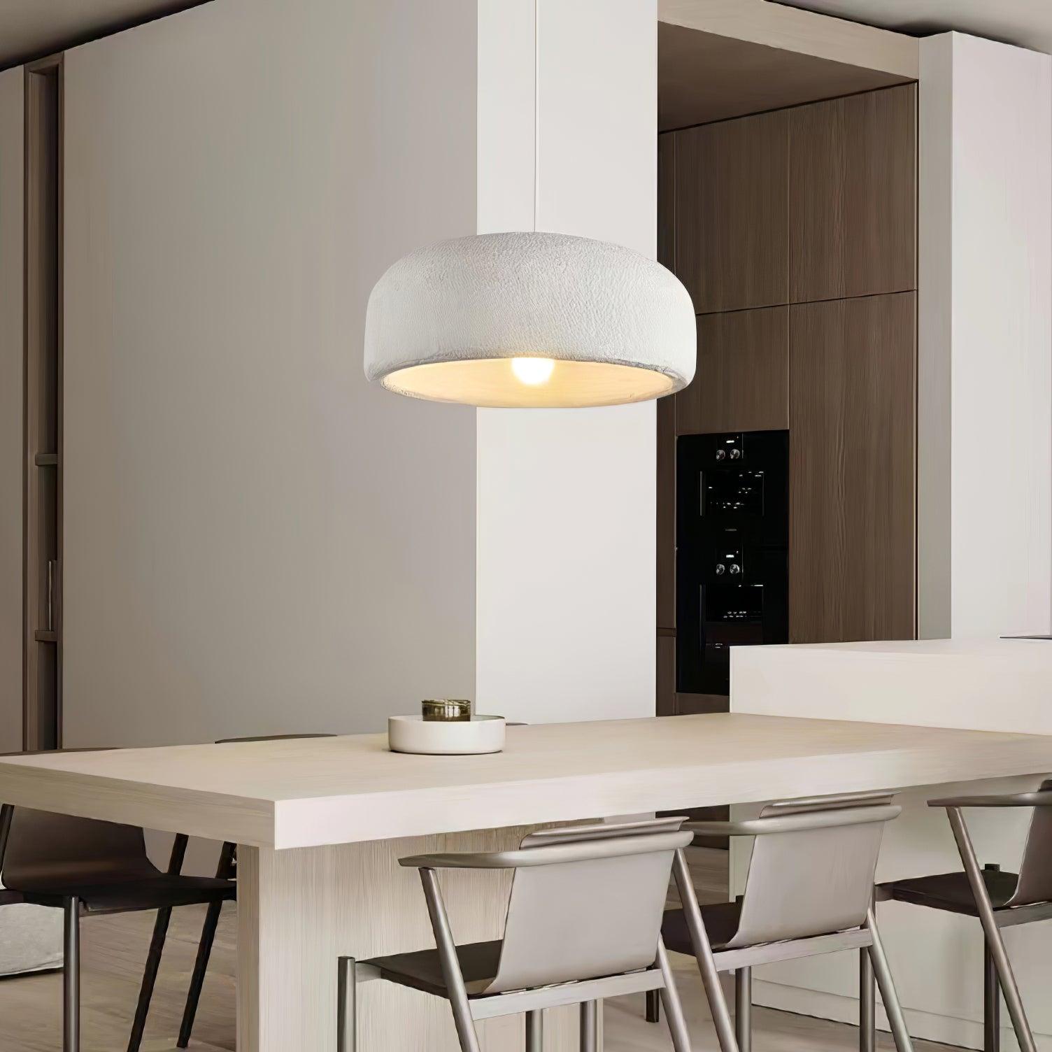 Avi Moderne LED Lustre Argent Polystyrène Métal Salon Salle à Manger
