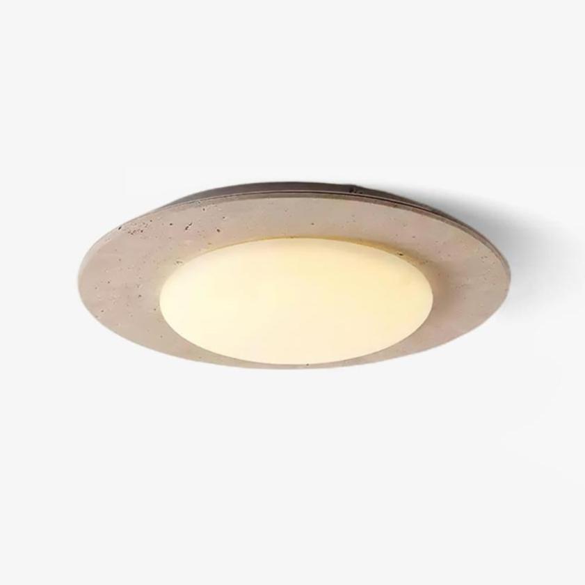 Arsoror Flush-Mount Travertine Ceiling Light - Letslighting