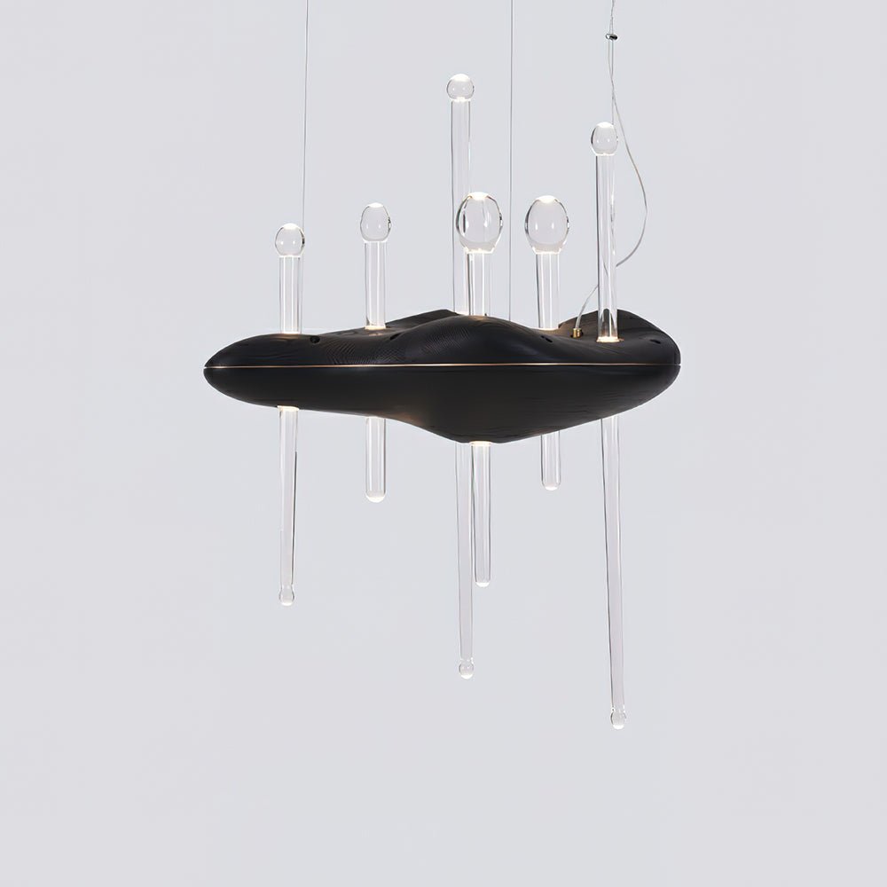Umare Whimsical Oak Glass Pendant Light - Blowlighting