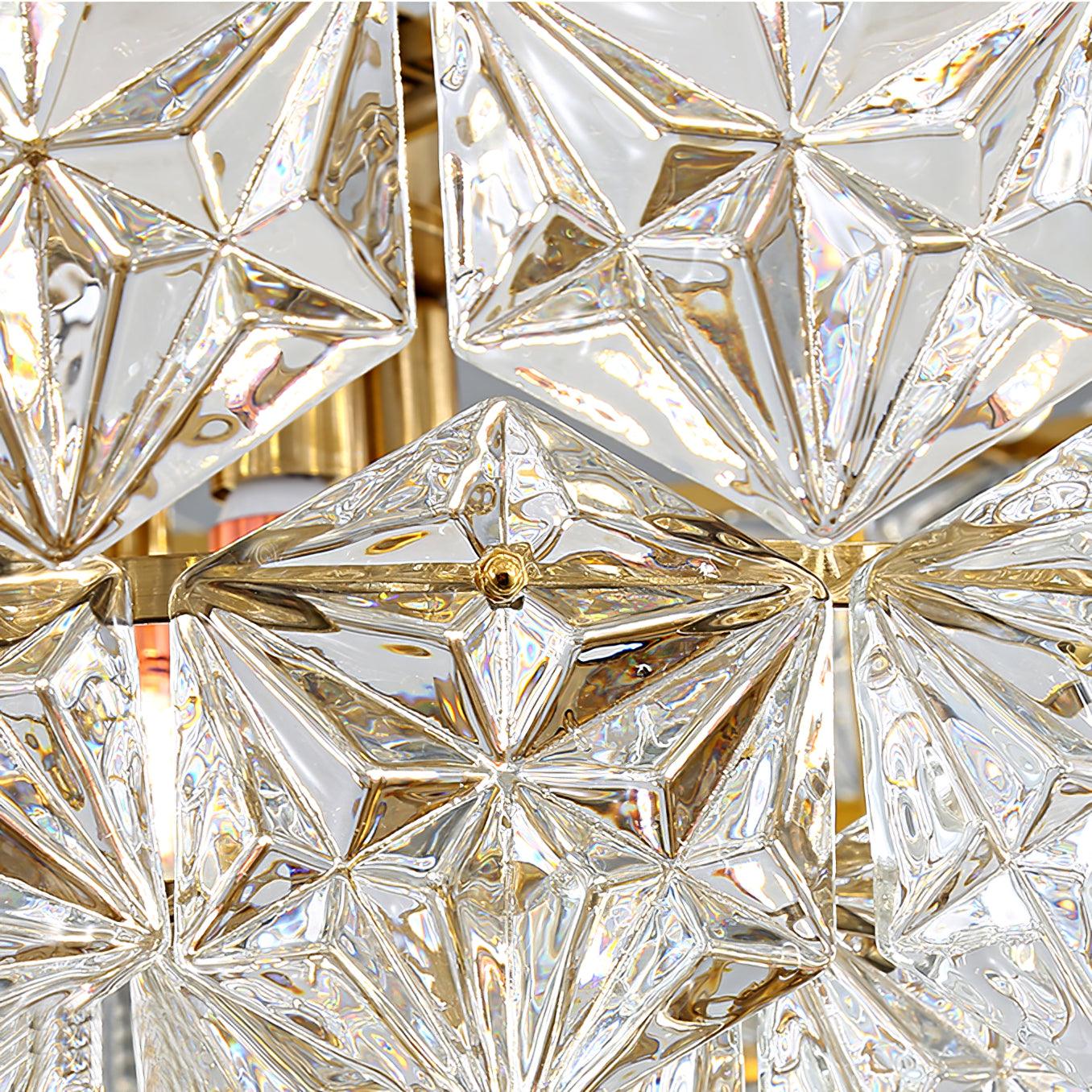 Snowflake Glass Chandelier - Blowlighting