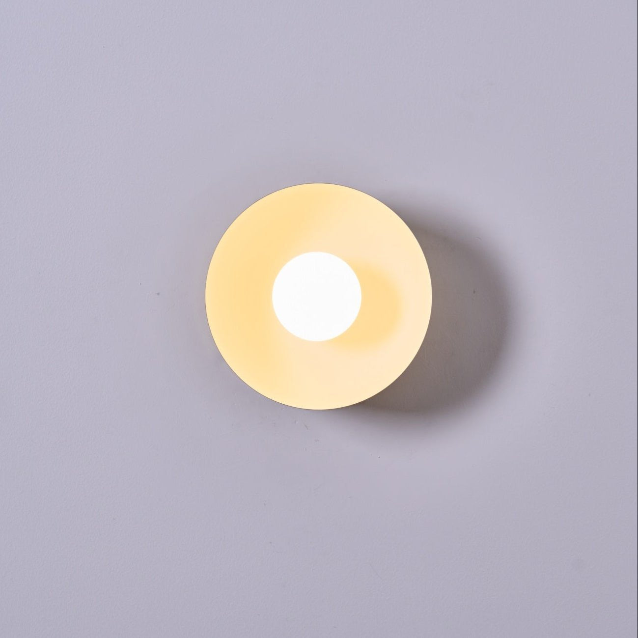 Vethaora Modern Minimalist Solar Eclipse Brass Glass Wall Light - Blowlighting
